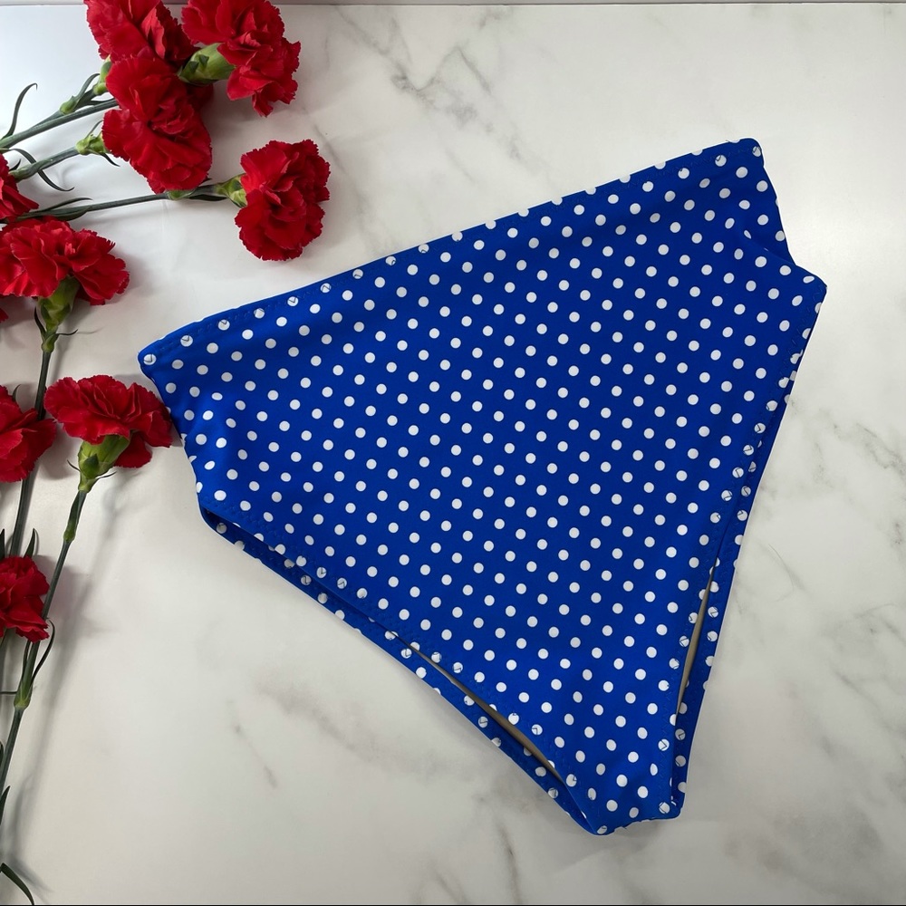 High waist polka dot swimsuit cheeky bottom